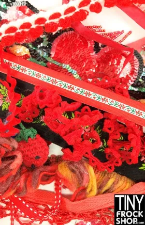 12" Fashion Doll Trim Pack Red