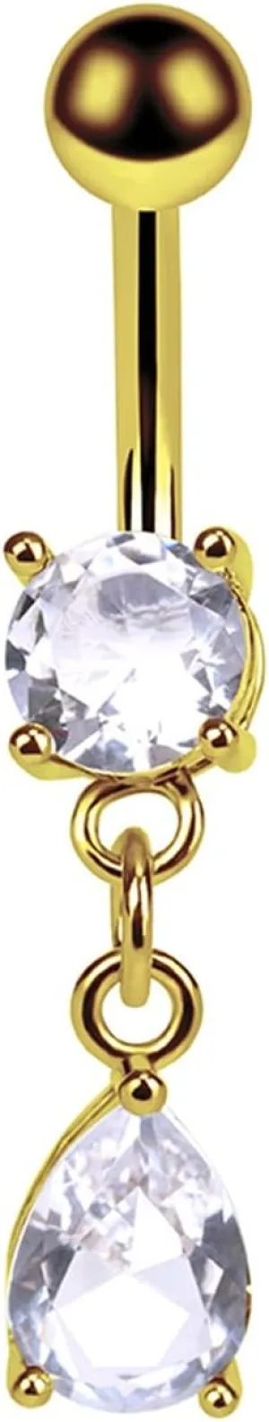 14G Belly Button Rings Surgical Stainless Steel, Unique Body Piercing Jewelry Star Heart Drop
