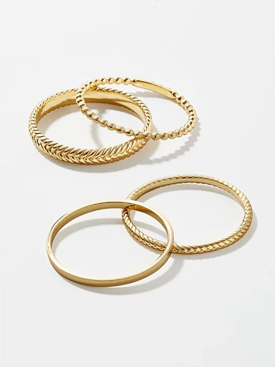 14K Gold Filled Rings Band Rings for Women Thin Gold Ring Plain Statement Band Ring Comfort Fit Size 5 to 10