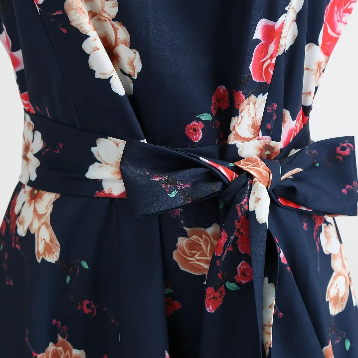 1950s Dresses for Women Vintage 2024 Graphic Cap Sleeve Swing A-Line Midi Dresses Rockabilly Garden Party Dress