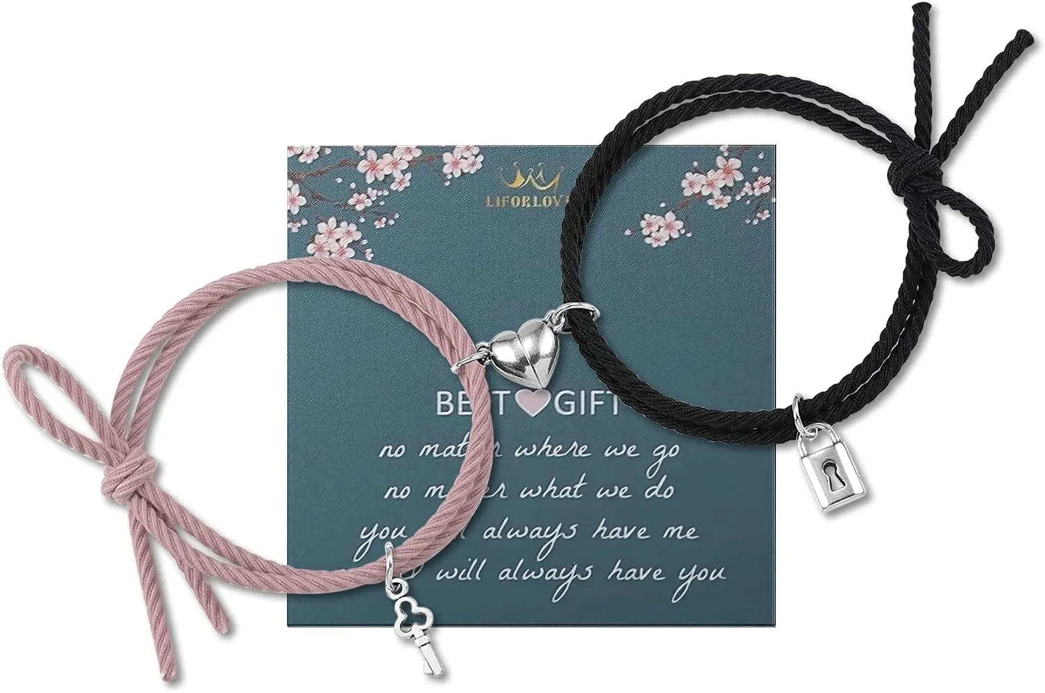 2Pcs Heart Bracelet Couples Bracelets Vows of Eternal Love Jewelry Gift Rubber Rope Relationship Bracelet Friendship Matching Bracelets Couple Jewelry Gift