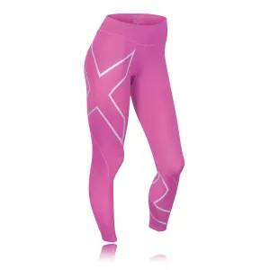2XU Mid Rise Fuschia Pink Compression Women's Running Tights