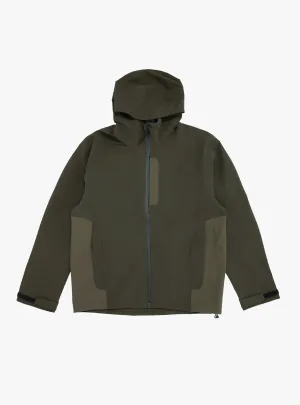 Waterproof 3-Layer Shell Jacket in Moss Green