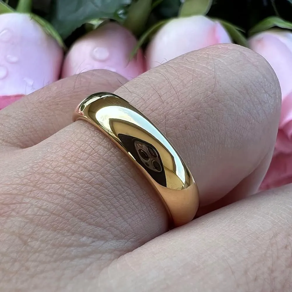 3mm 4mm 5mm 6mm 7mm 8mm 10mm Silver/Gold Tungsten Rings for Men Women Couple Fashion Jewelry Engagement Wedding Bands Domed Polished Comfort Fit