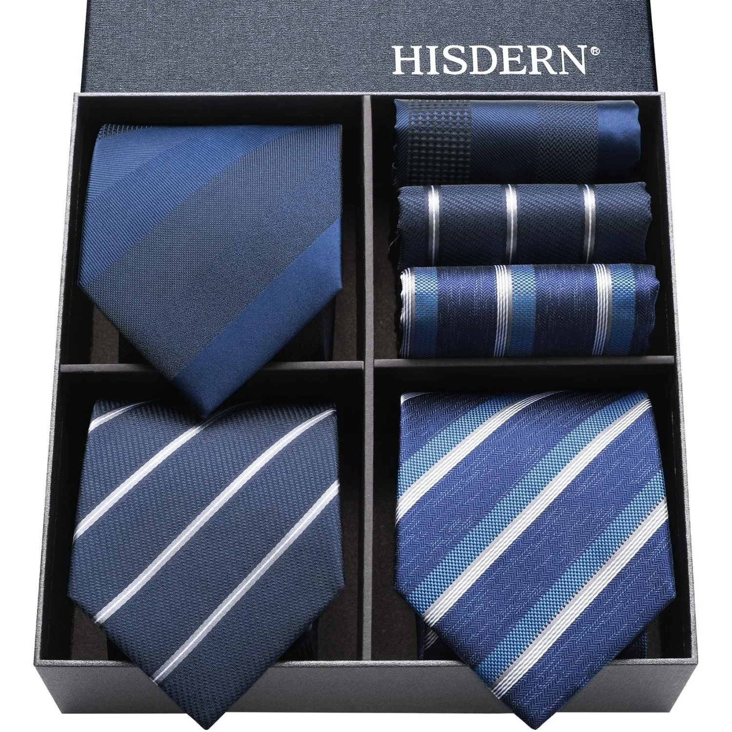 3PCS Tie & Pocket Square Set - 22-1
