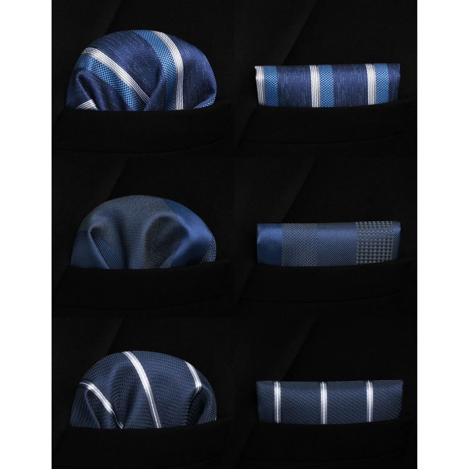 3PCS Tie & Pocket Square Set - 22-1