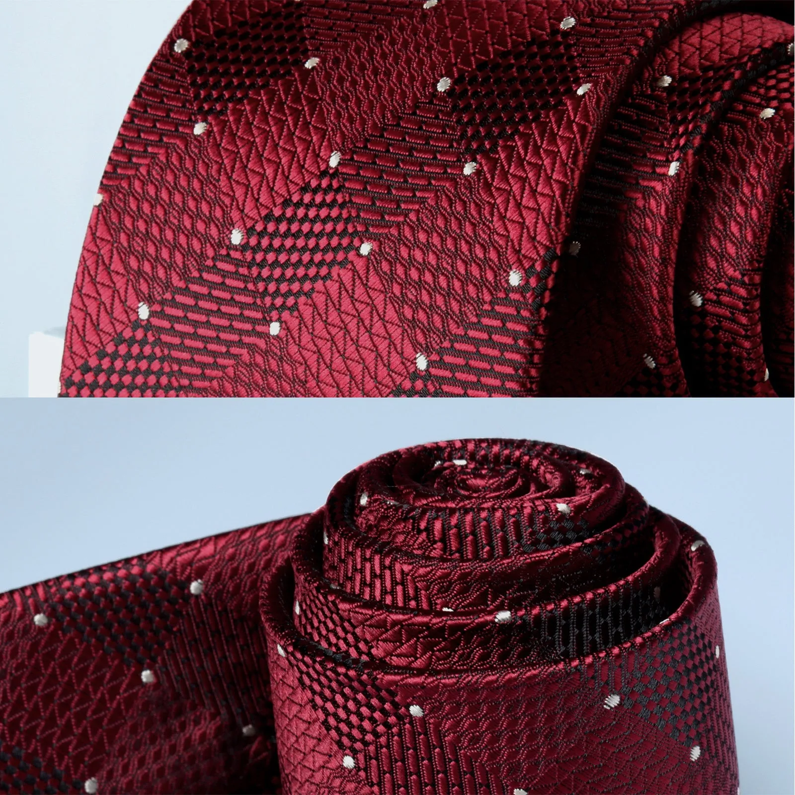 3PCS Tie & Pocket Square Set - T3-S1