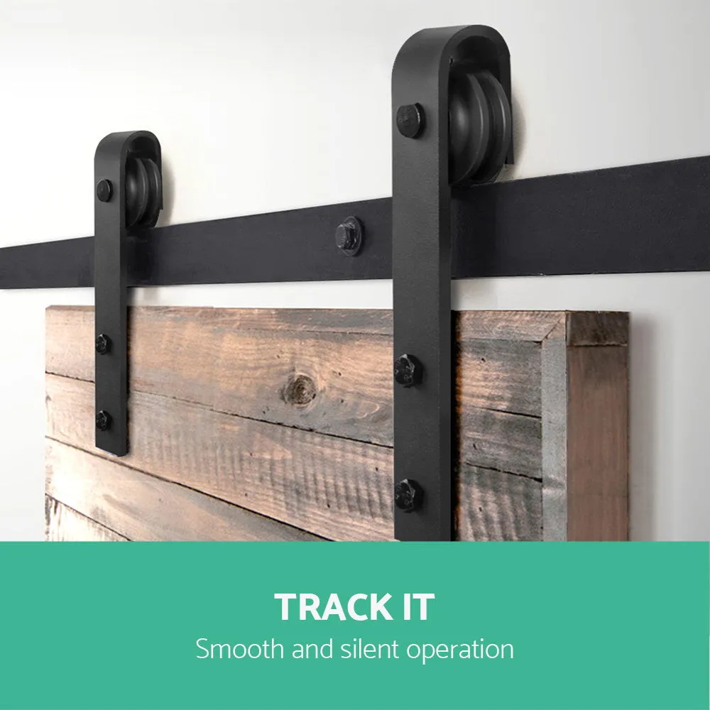 4M Sliding Barn Door Hardware Set, 120kg Capacity - Cefito