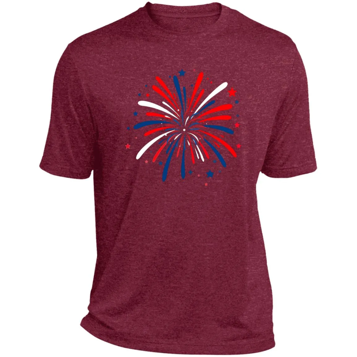 4th of July Firework CLOSEOUT - ST360 Heather Performance Tee