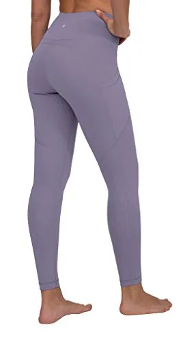 90 Degree By Reflex Womens Power Flex Yoga Pants - Plum Frost - XL