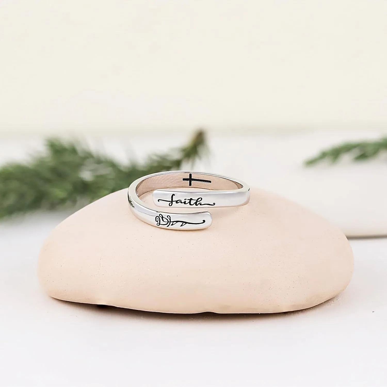 925 Sterling Silver Inspirational Rings for Women Hope Rings Encouragement Jewelry