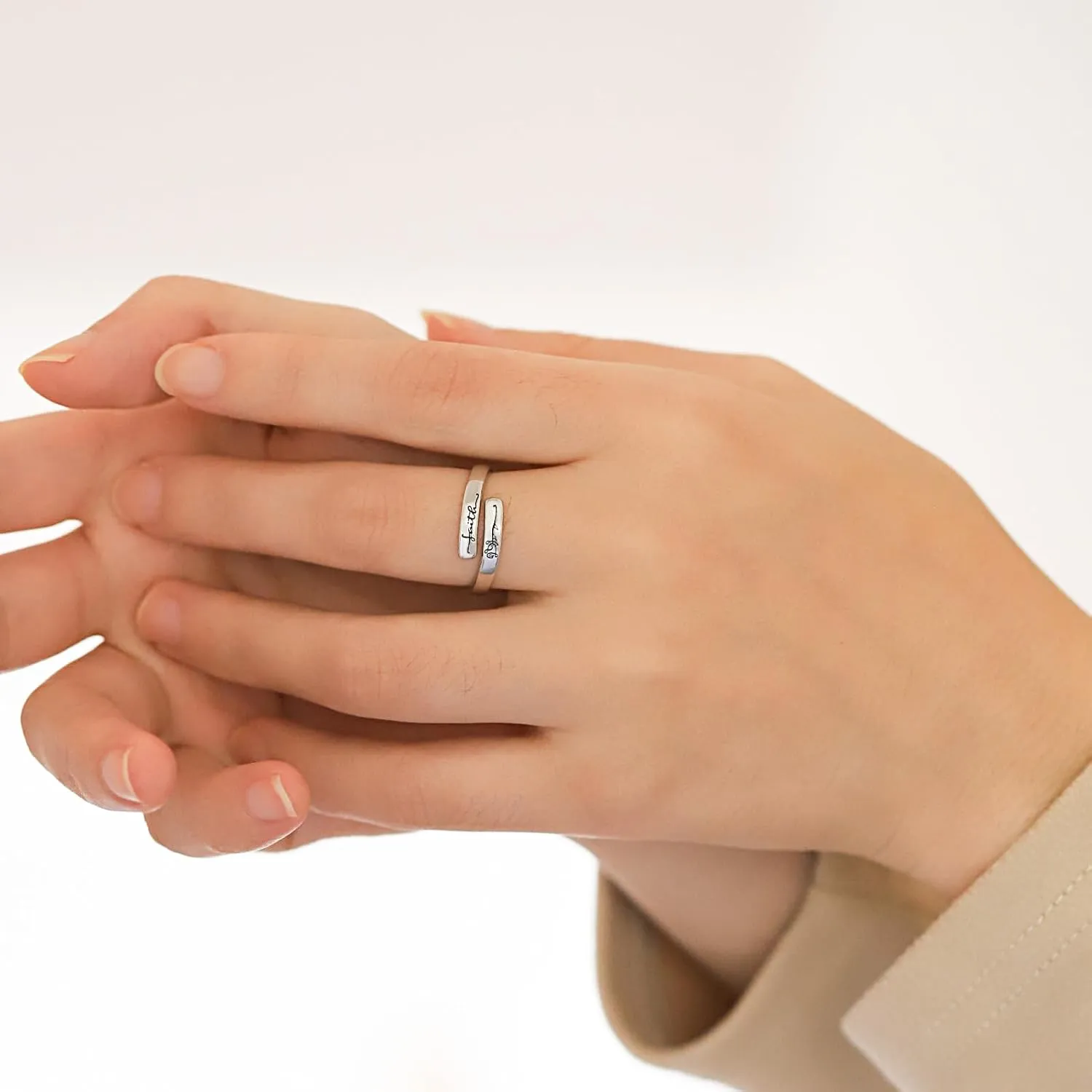 925 Sterling Silver Inspirational Rings for Women Hope Rings Encouragement Jewelry