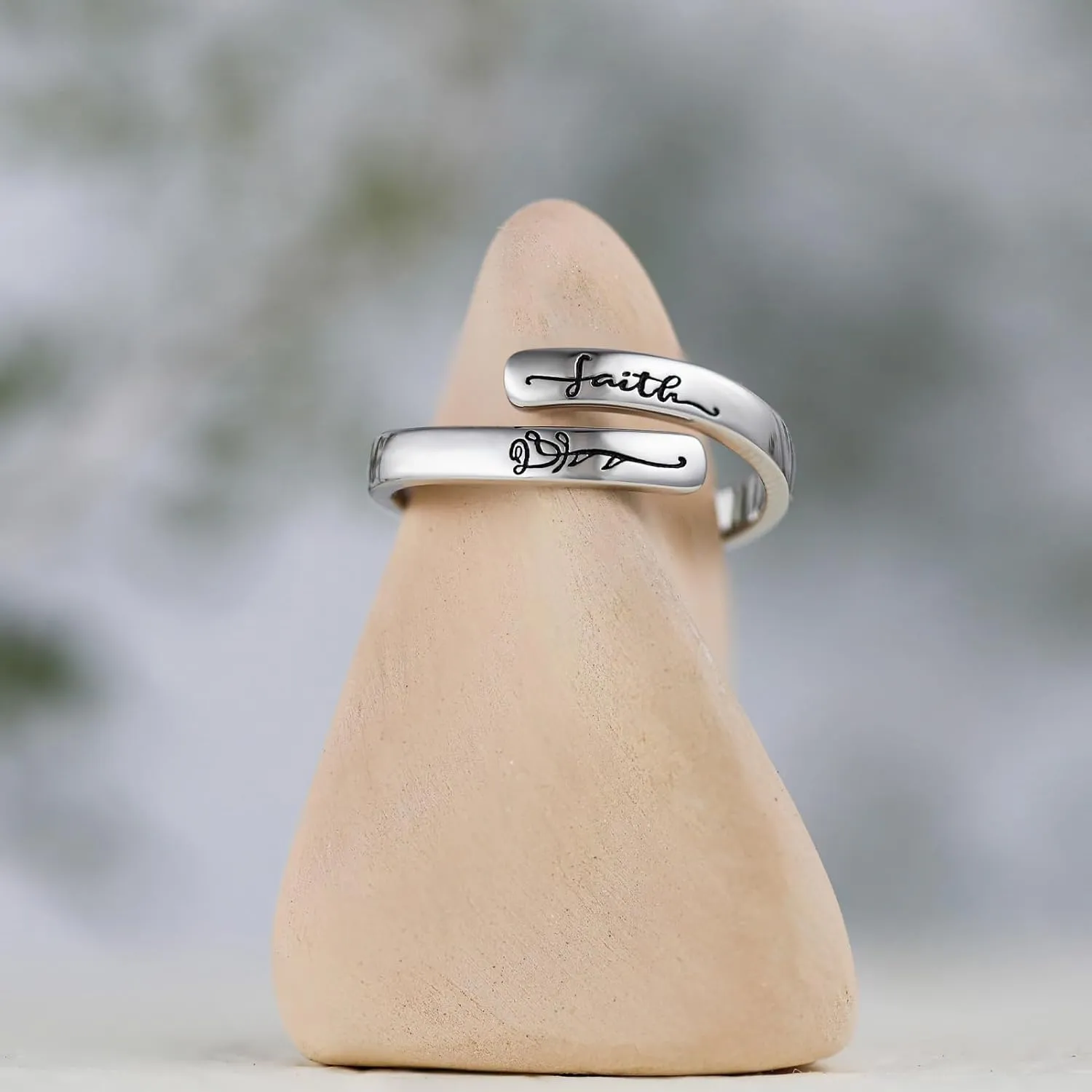 925 Sterling Silver Inspirational Rings for Women Hope Rings Encouragement Jewelry