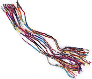 Adjustable Ankle Wrist Braided Bracelets 9pcs Handmade Knurled Friendship Bracelets Thread Pattern Jewelry Size 8-9.5 Inches Suitable Random