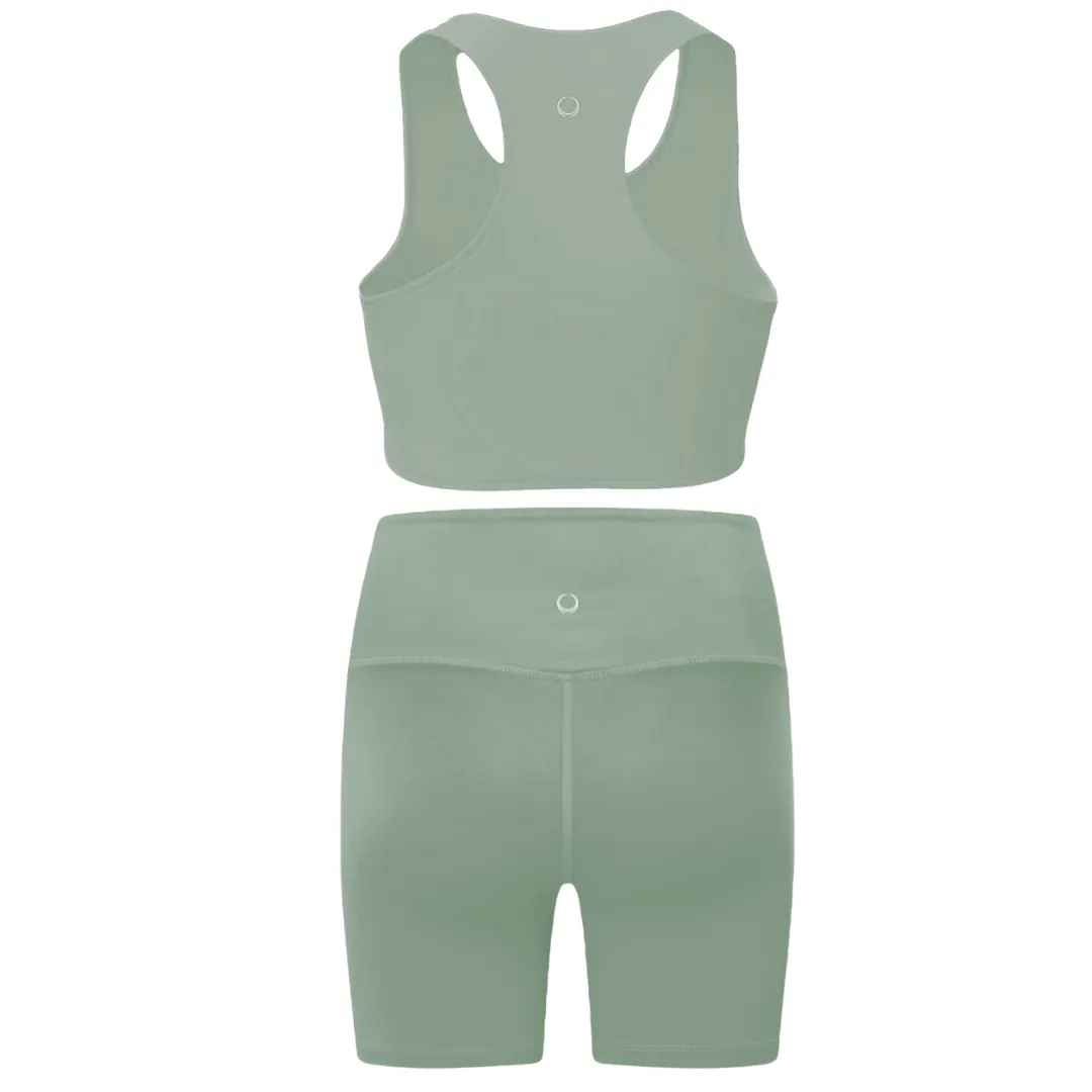 Agile Green Shorts & Crop Top