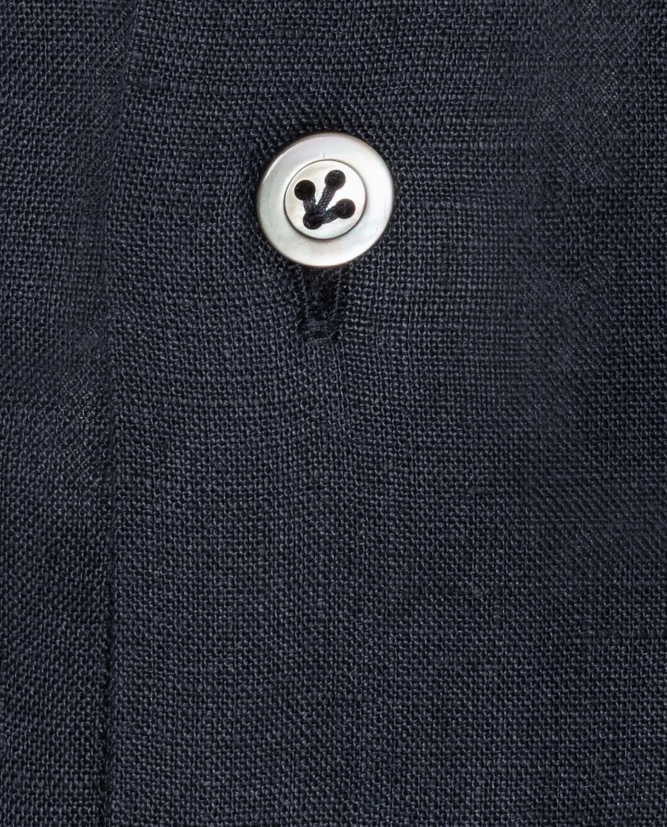 Albini Navy Blue Pure Linen Batiste