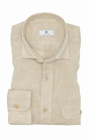 Albini Sand Pure Linen Batiste