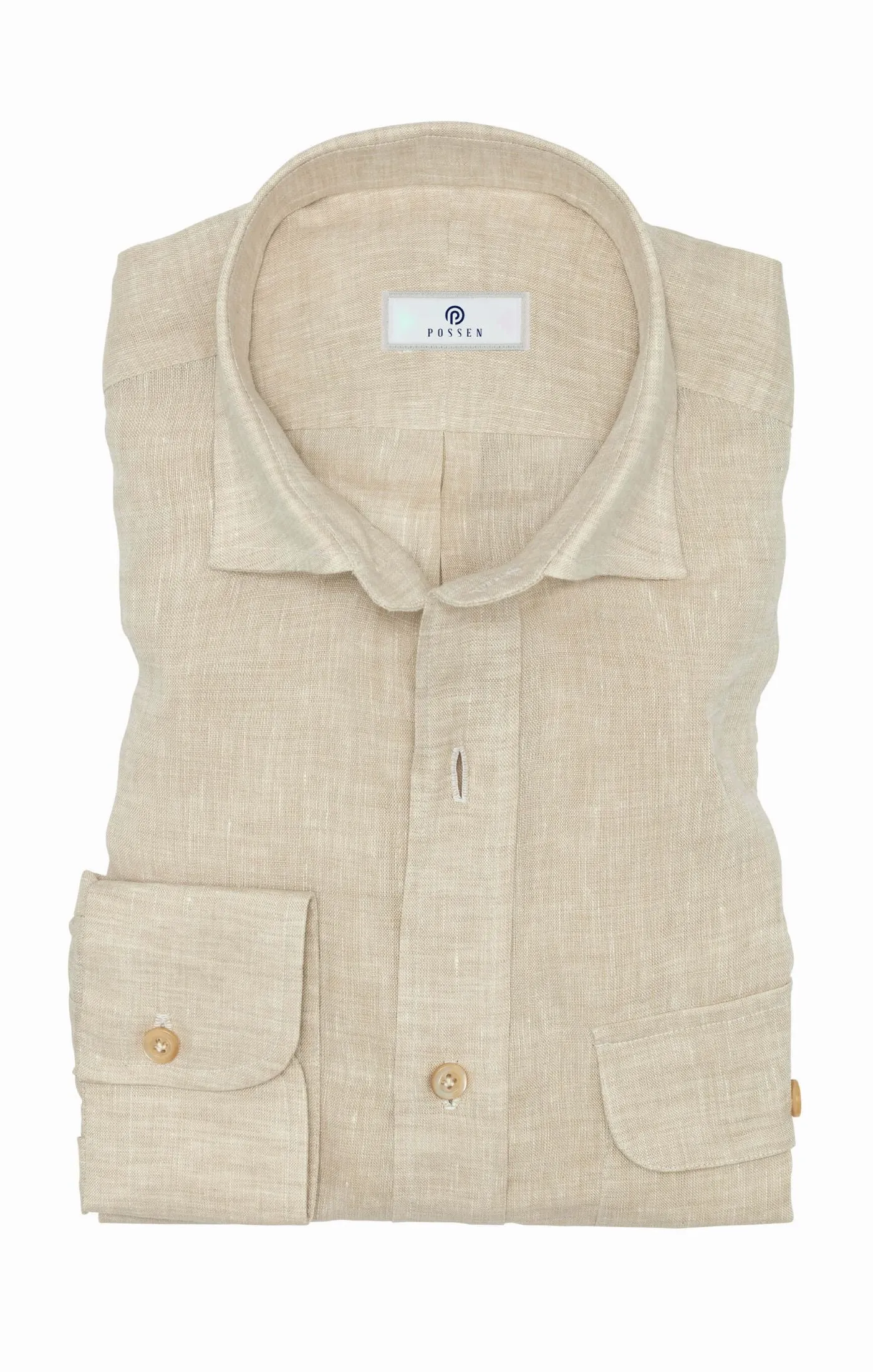 Albini Sand Pure Linen Batiste