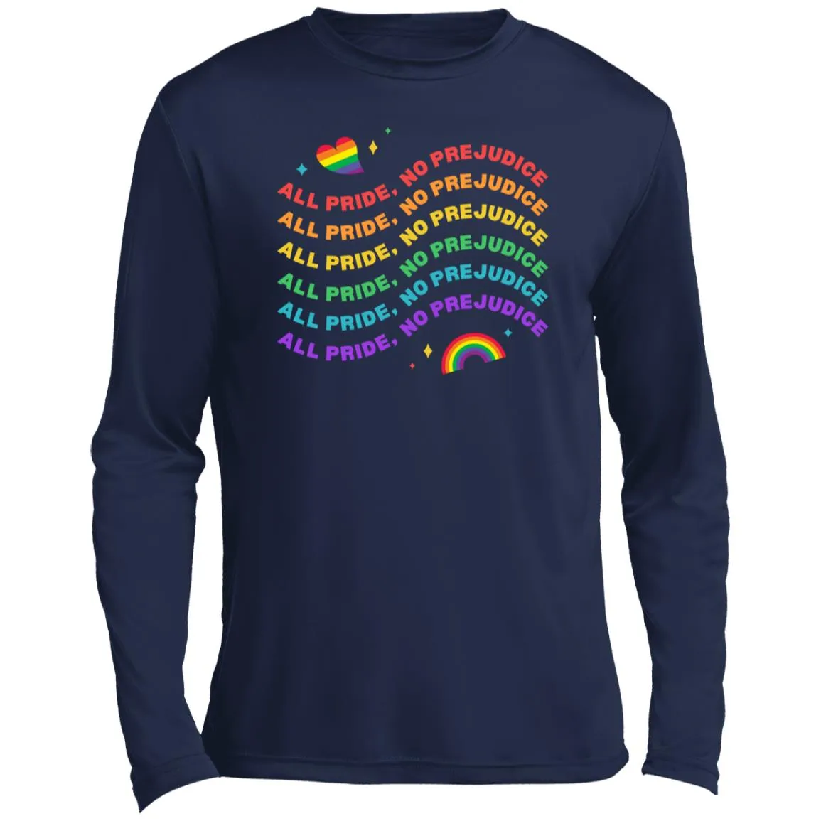 All Pride No Prejudice -- CLOSEOUT -- Men’s Long Sleeve Performance Tee