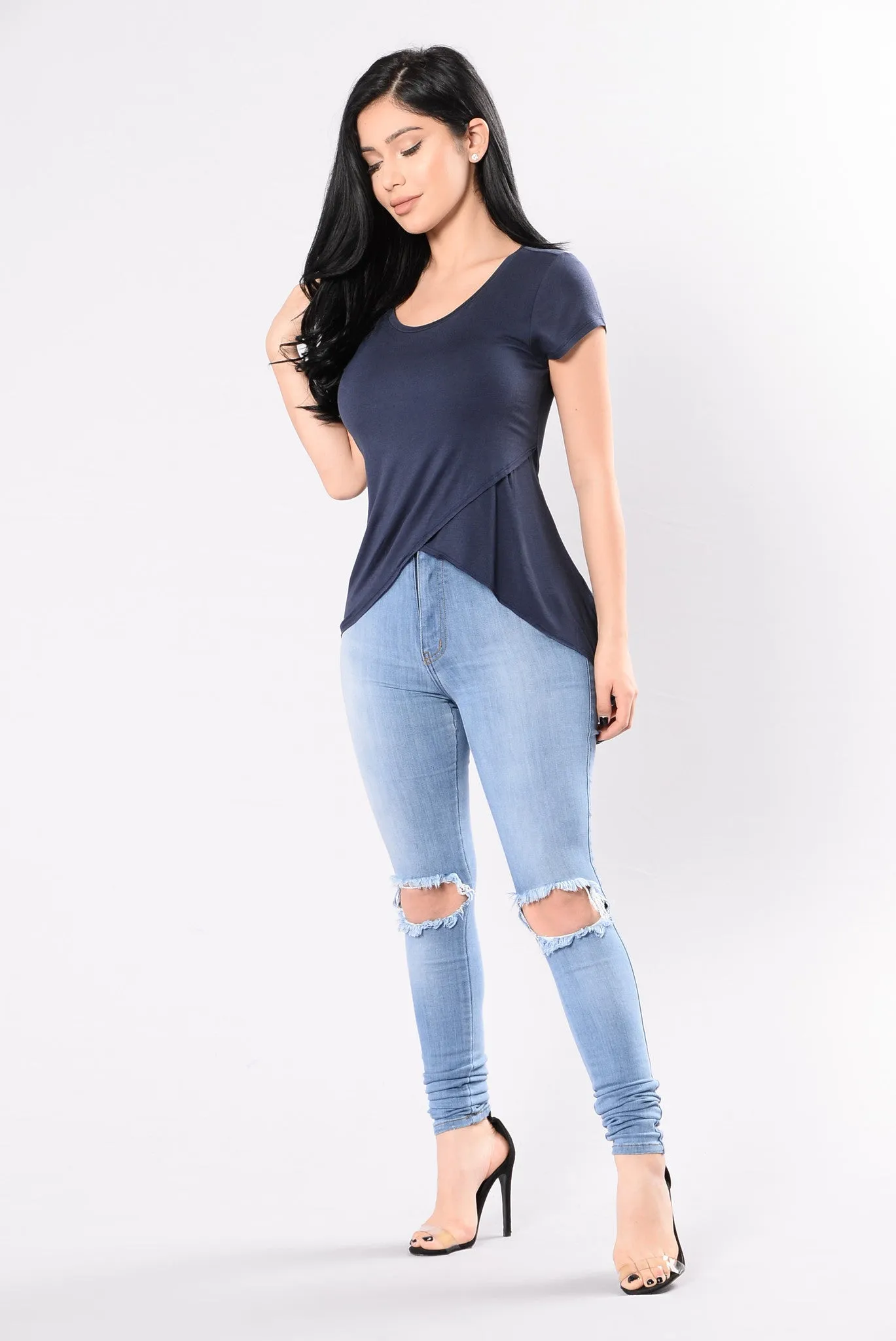 All Smiles Tee - Midnight Navy