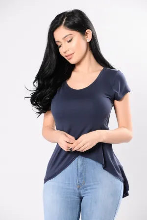 All Smiles Tee - Midnight Navy