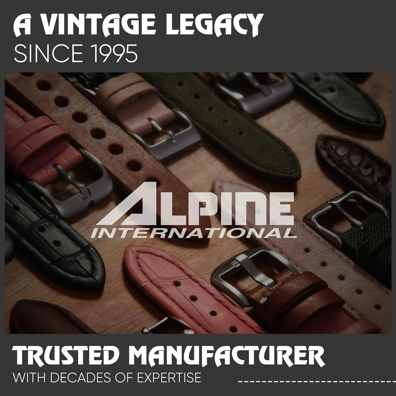 Alpine Sporty Nylon Watch Band | Waterproof Velcro Quick Release Watch Bands |Lightweight & Adjustable Watch Straps for Men |Replacement Watch Band Compatible with Regular & Smart Watches