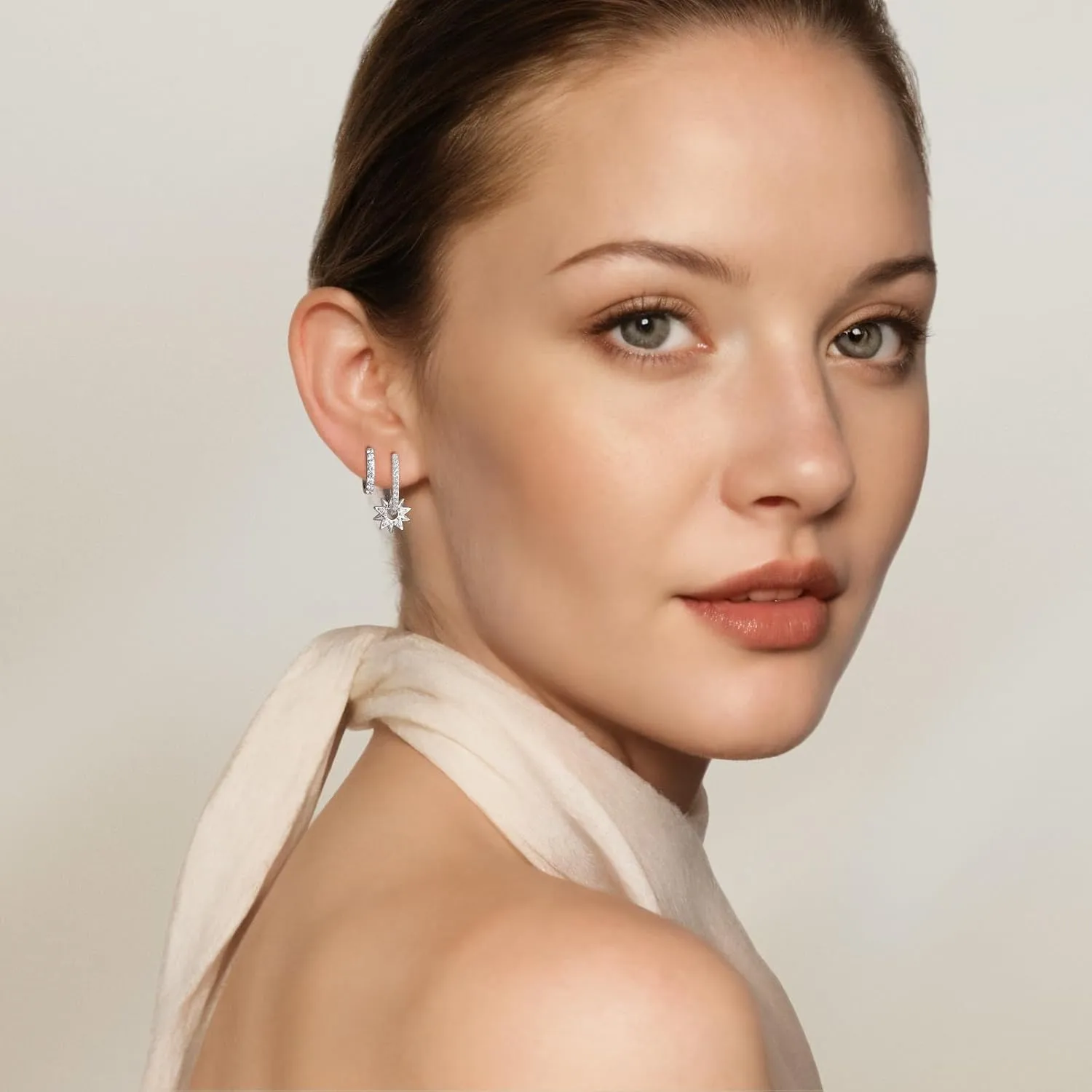 Angelady 14K Gold Plated Earring Sets for Women, Dainty Star Stud Earrings for Multiple Piercing, Trendy Hypoallergenic Huggie Hoop Earrings, Cartilage Dangle Earring Stacks Jewelry Gifts