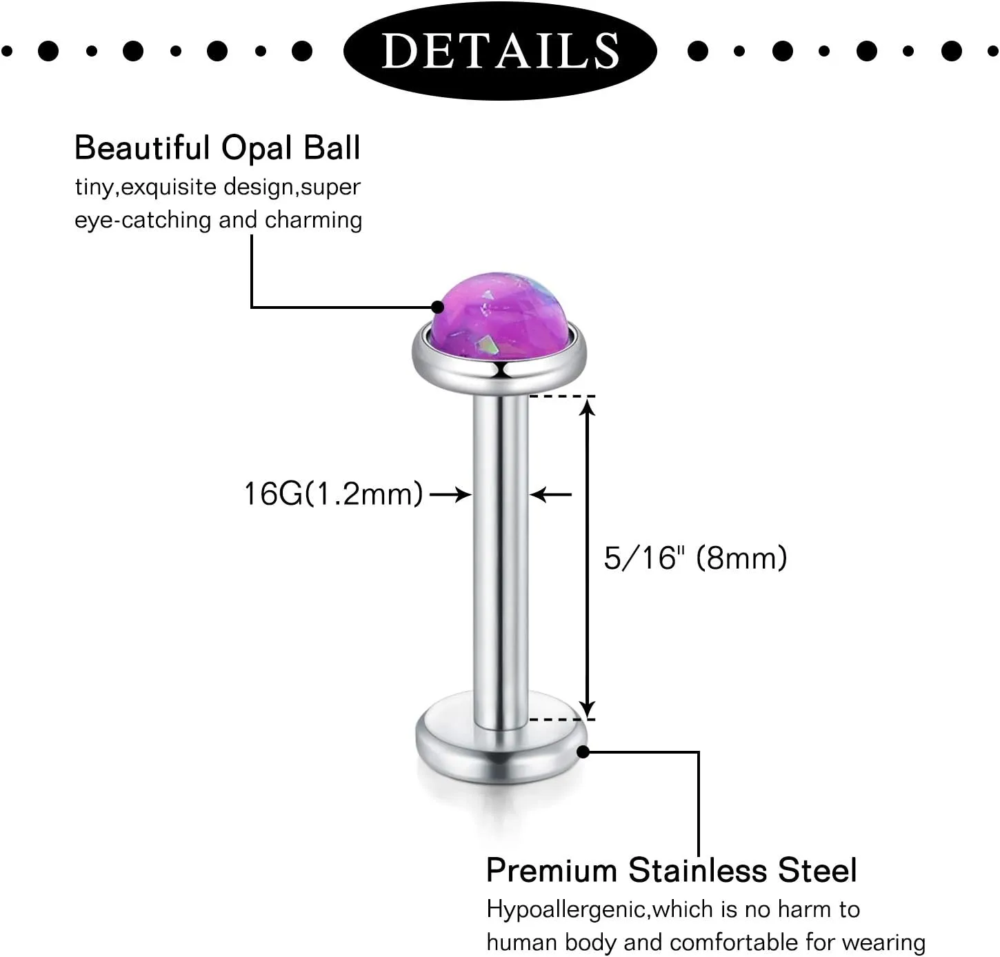 Anicina 14G Nipple Rings Nipplering for Women 14mm 16mm Straight Tongue Rings Barbell Nipple Rings Piercing Jewelry