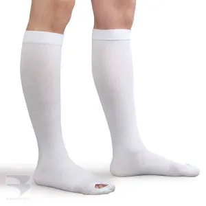Anti-Embolism Stockings -  Knee High / Open Toe - 18mm Hg Compression