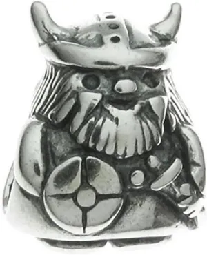ARTCHARM Viking Warrior Charm - 925 Sterling Silver - Fits DIY European Bracelet