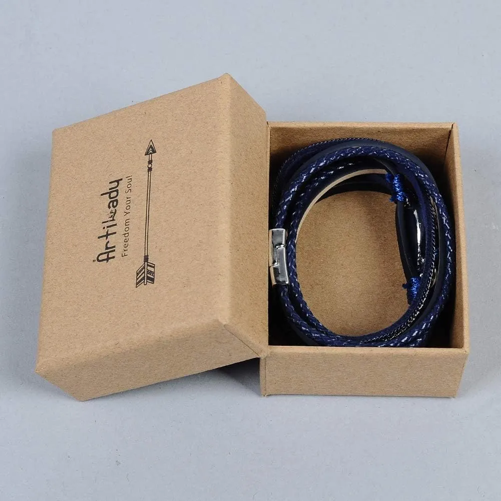 Artilady Leather Wrap Bracelets for Women - Pearl Bracelets Handmade Clasp Bangle Bracelet with Beads Jewelry Gift for Women and Mother