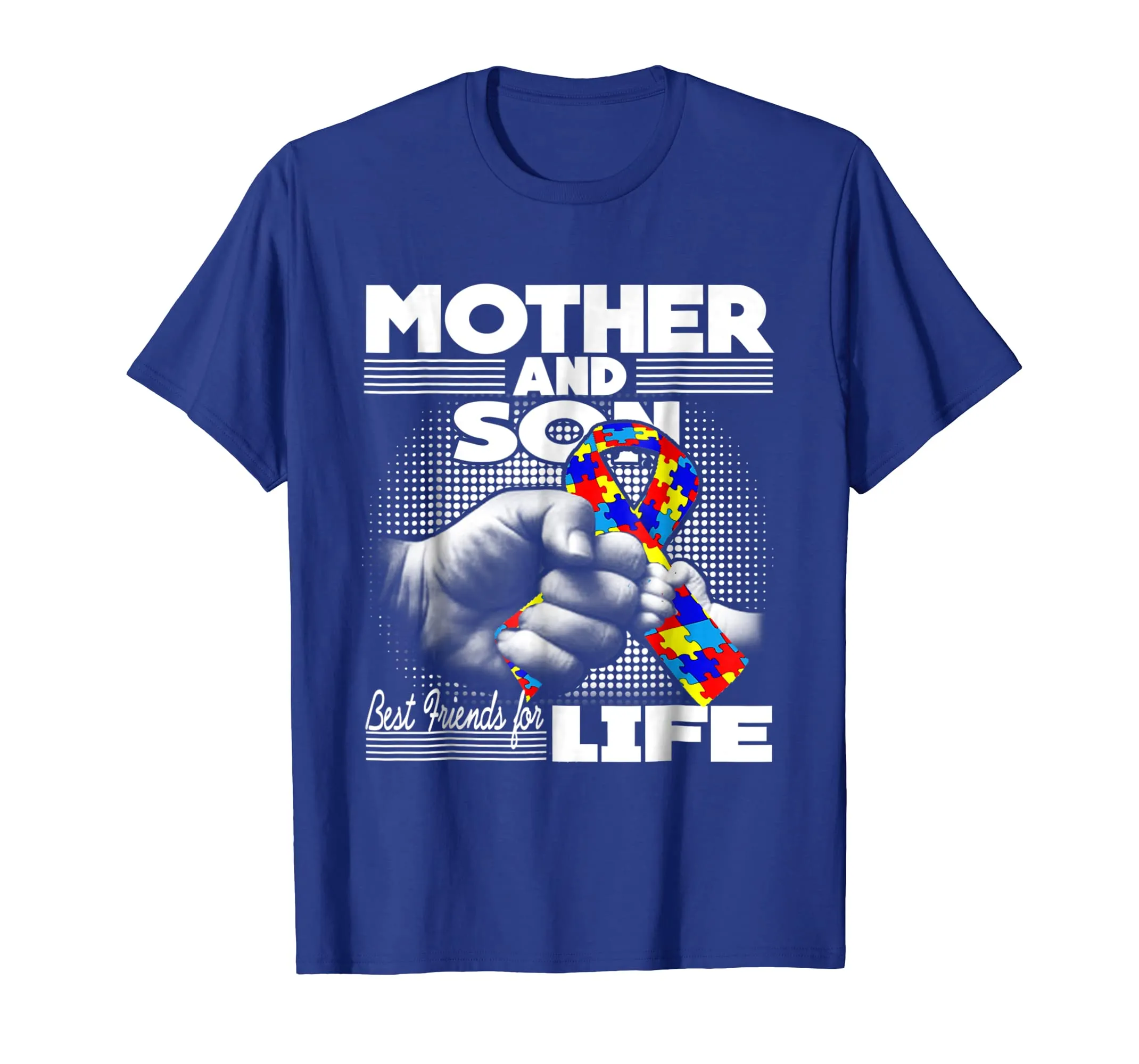 Autism Awareness T-Shirt Mother and Son Best Friend for Life