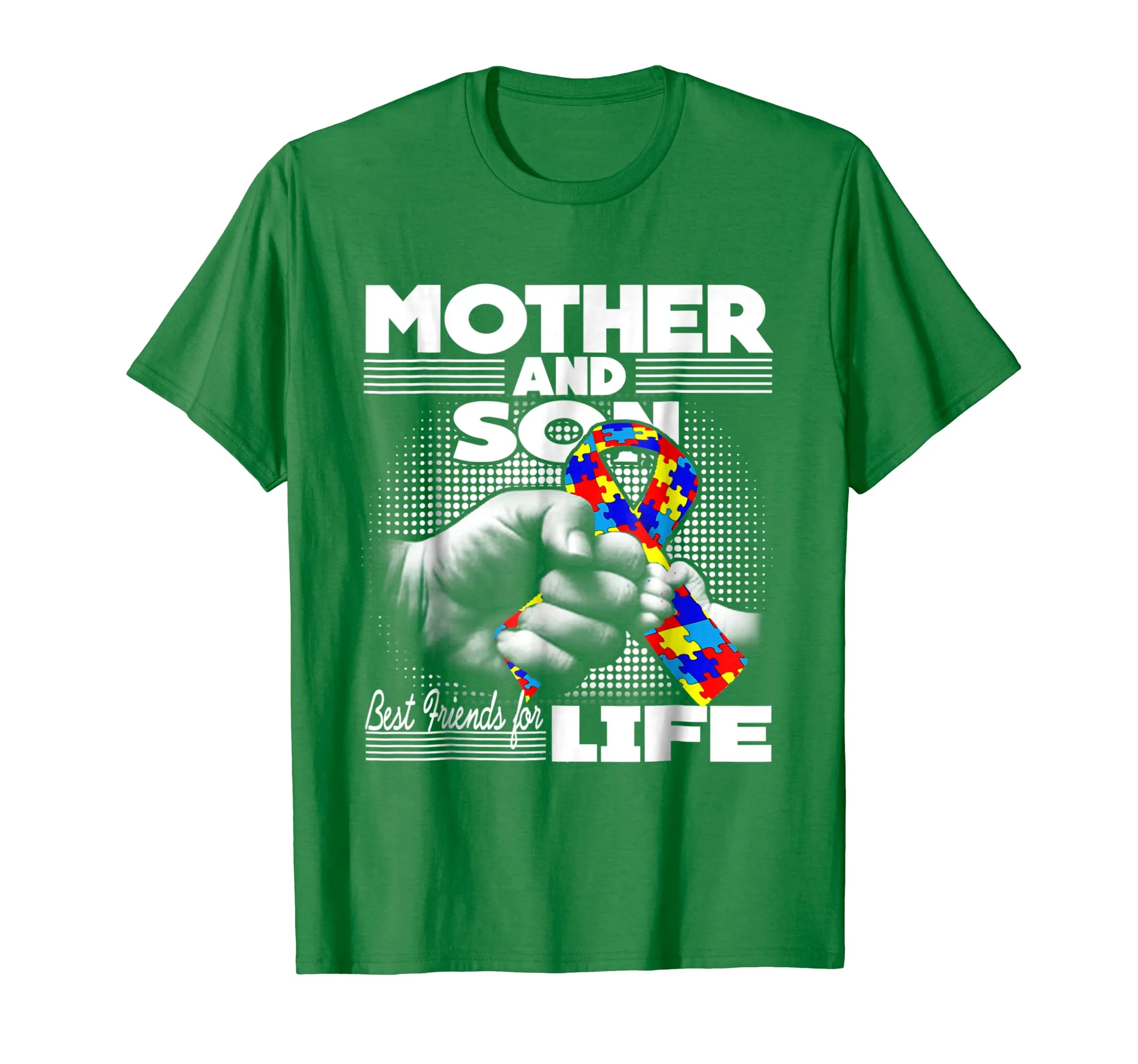 Autism Awareness T-Shirt Mother and Son Best Friend for Life