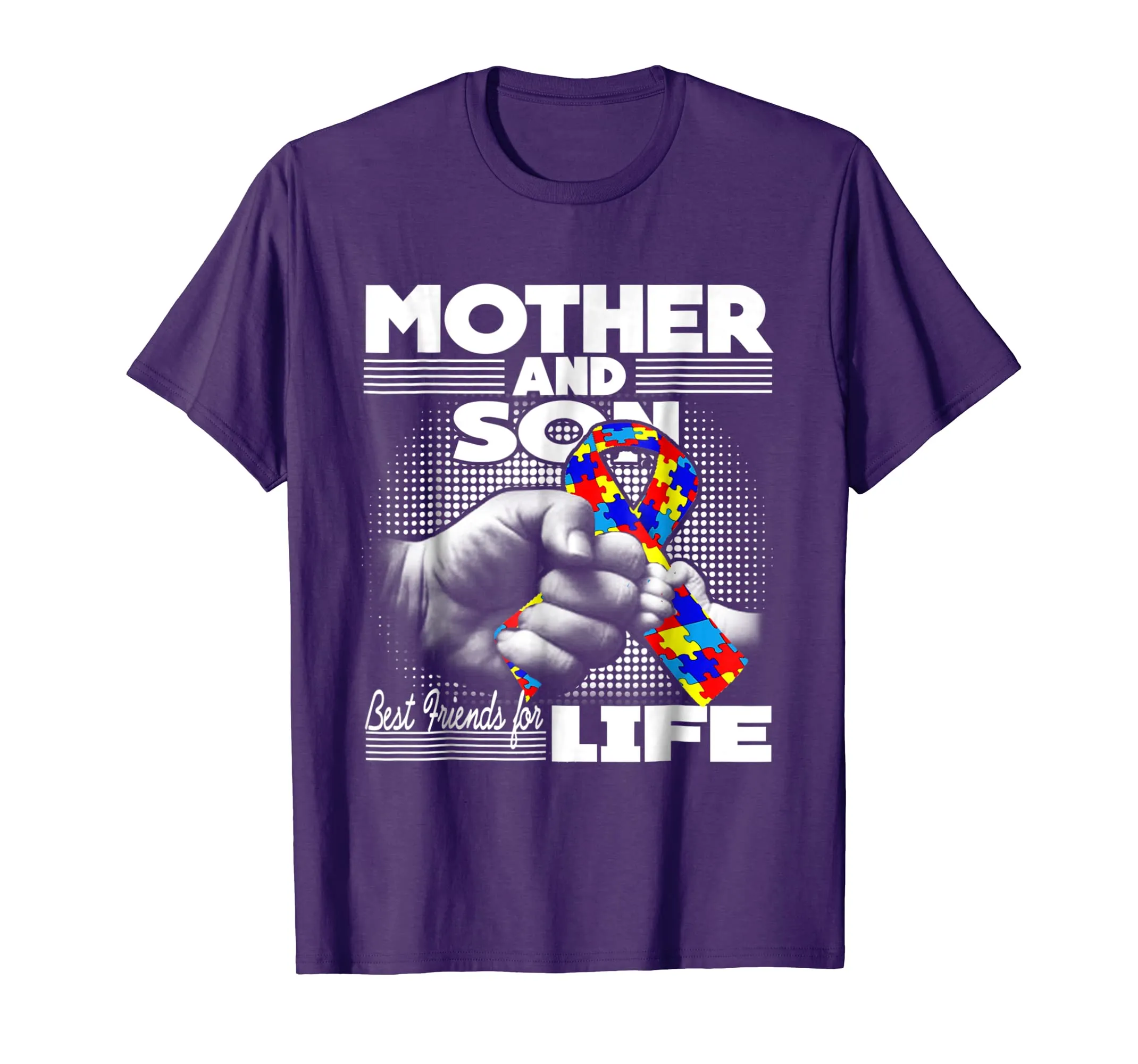 Autism Awareness T-Shirt Mother and Son Best Friend for Life