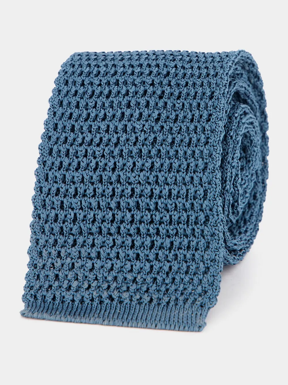 Azure Knitted Tie