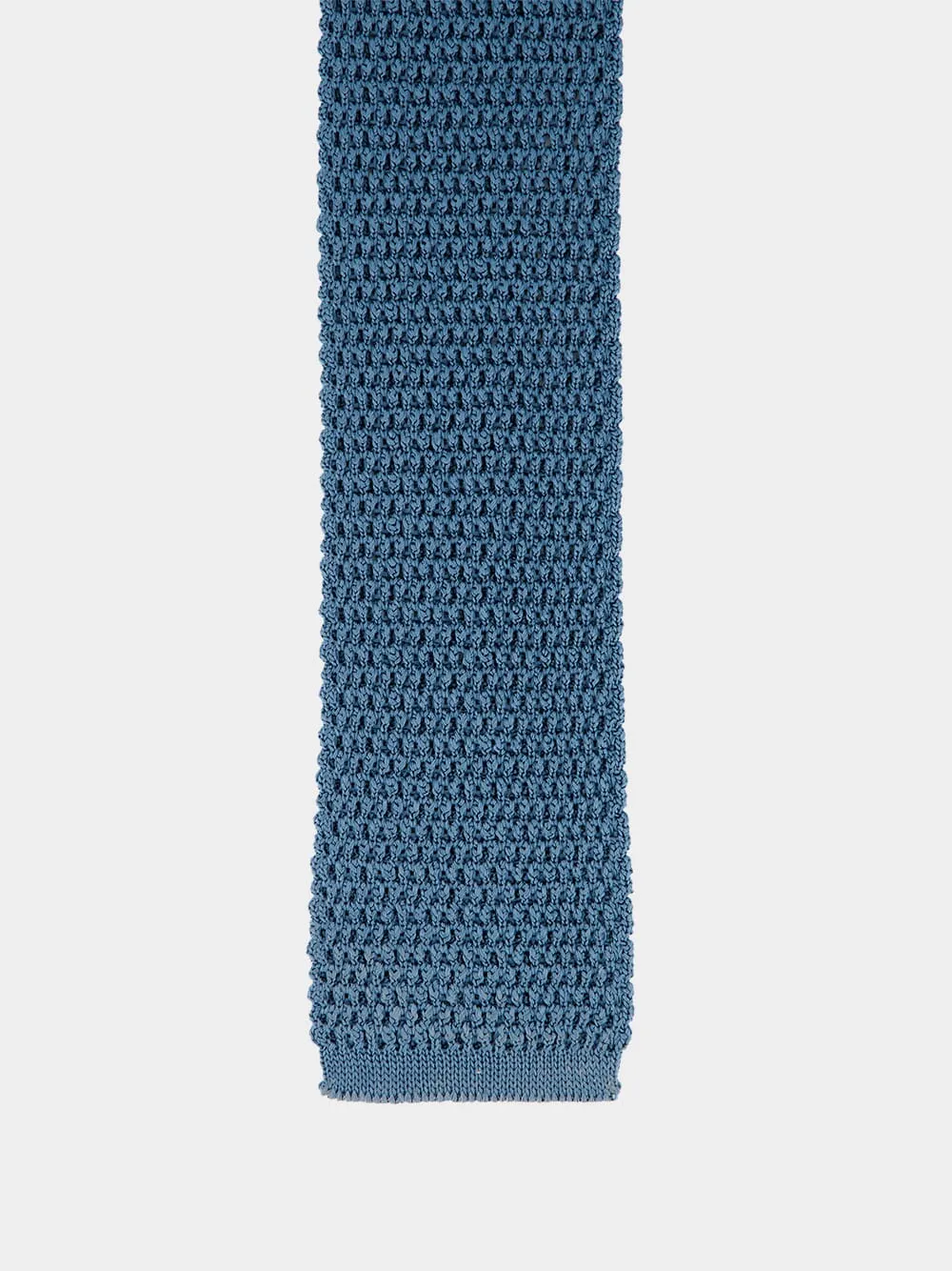 Azure Knitted Tie