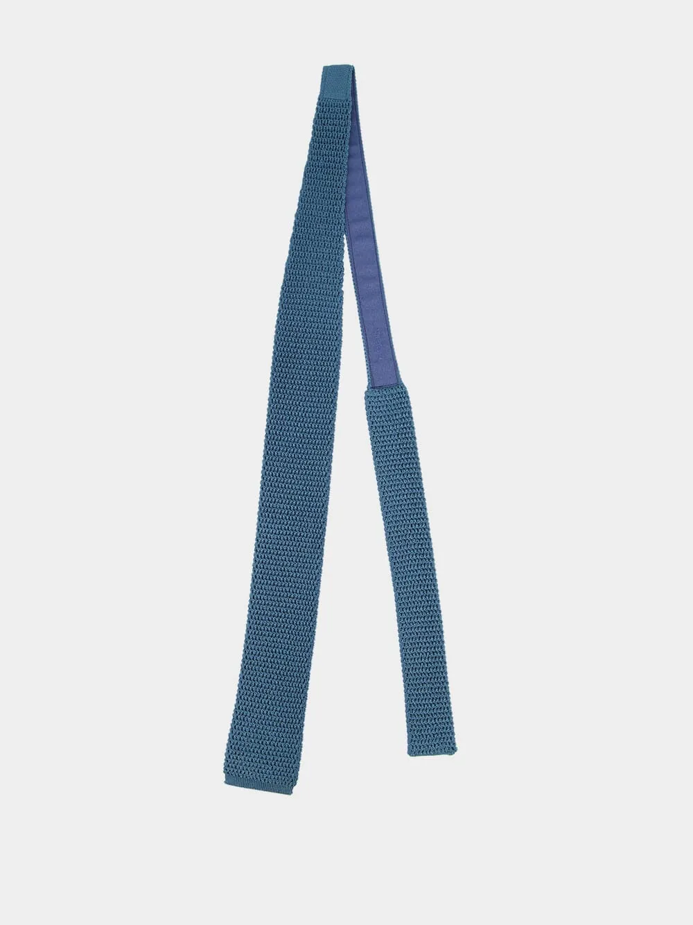 Azure Knitted Tie