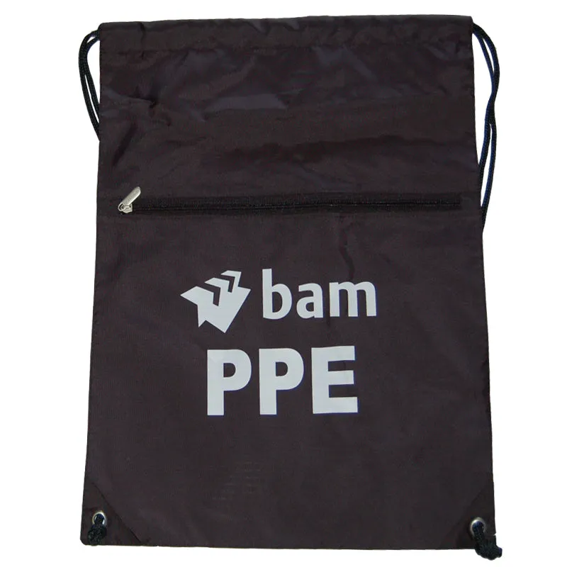 BAM Black Drawstring PPE Bag