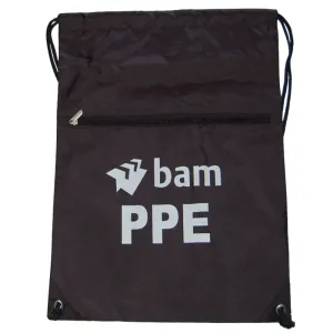 BAM Black Drawstring PPE Bag