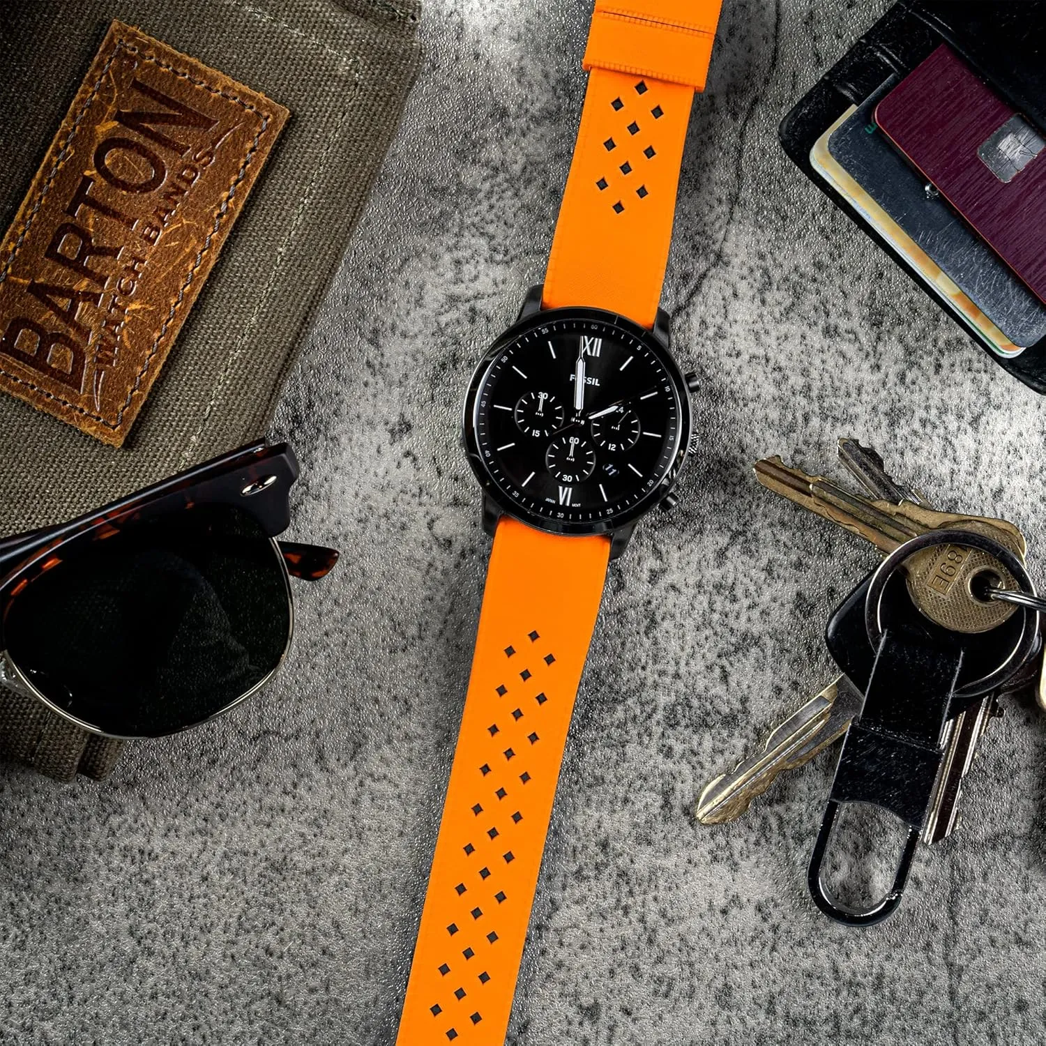 BARTON Tropical-Style 2.0 Watch Bands - Quick Release - Choose Strap Color & Size - 18mm, 19mm, 20mm, 21mm, 22mm, 23mm & 24mm Watch Straps