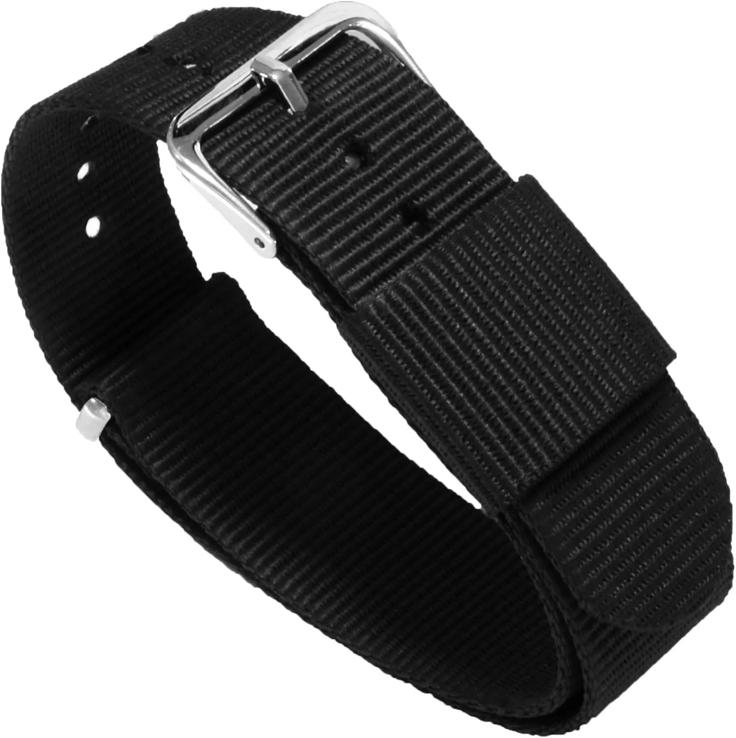 BARTON WATCH BANDS - Ballistic Nylon NATO Style Straps - Choice of Color, Length & Width (18mm, 20mm, 22mm or 24mm)