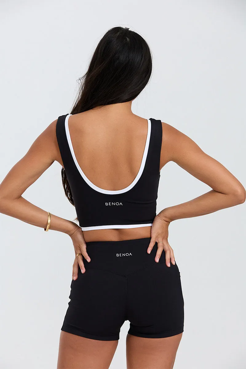 BENOA Booty Shorts - Khaki, Black