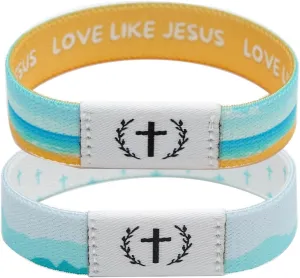 Bible Verse Bracelets, Daily Bible Verse Bracelets for Women Men Scan Christian Scripture Bracelet with NFC Tap, Jesus Prayer Bracelet Blue