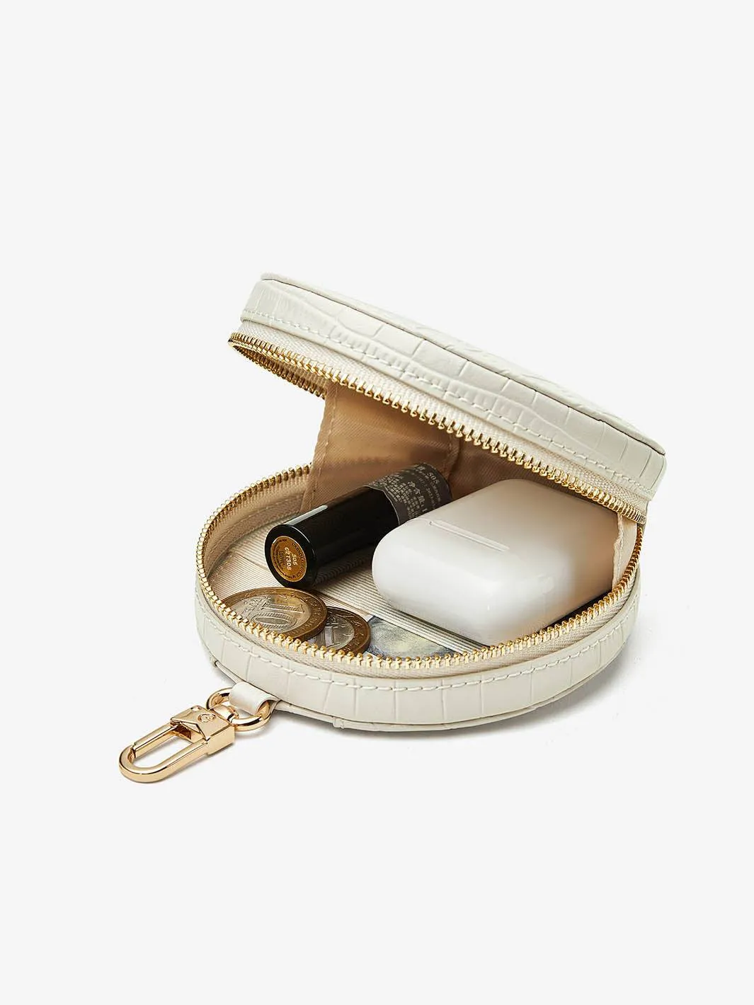 Big Crocodile Round Pouch