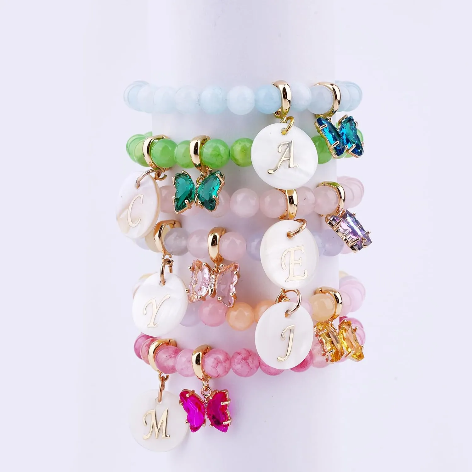 Birthstone Bracelet rose quartz bracelet Suitable as friendship bracelets birthday gifts for girls Flower Girl Gift dance recital gifts for girls july birthday gifts