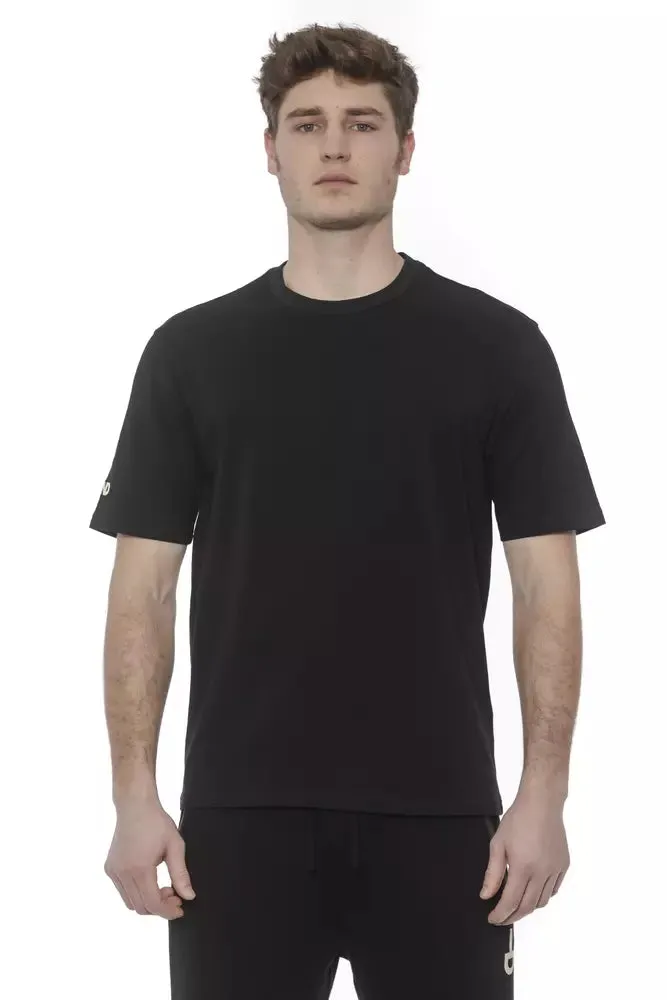 Black Cotton Men's T-Shirt