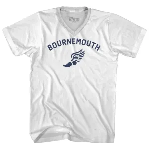Bournemouth Running Track Winged Foot-Adult Cotton V-neck T-shirt