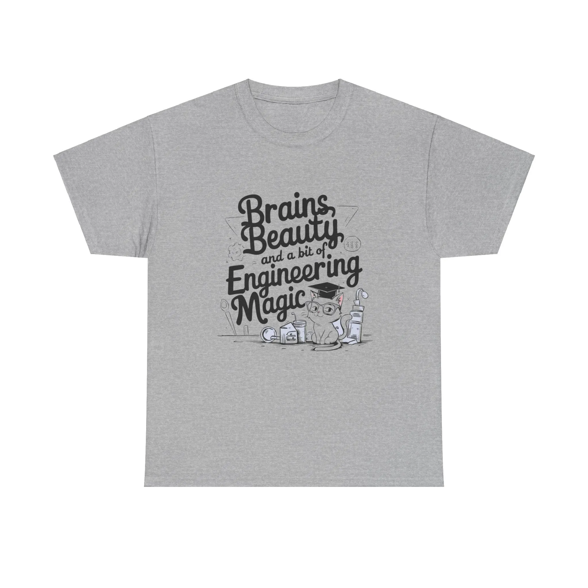 Brain Beauty & Bit of Engineering Magic Cotton T-Shirt