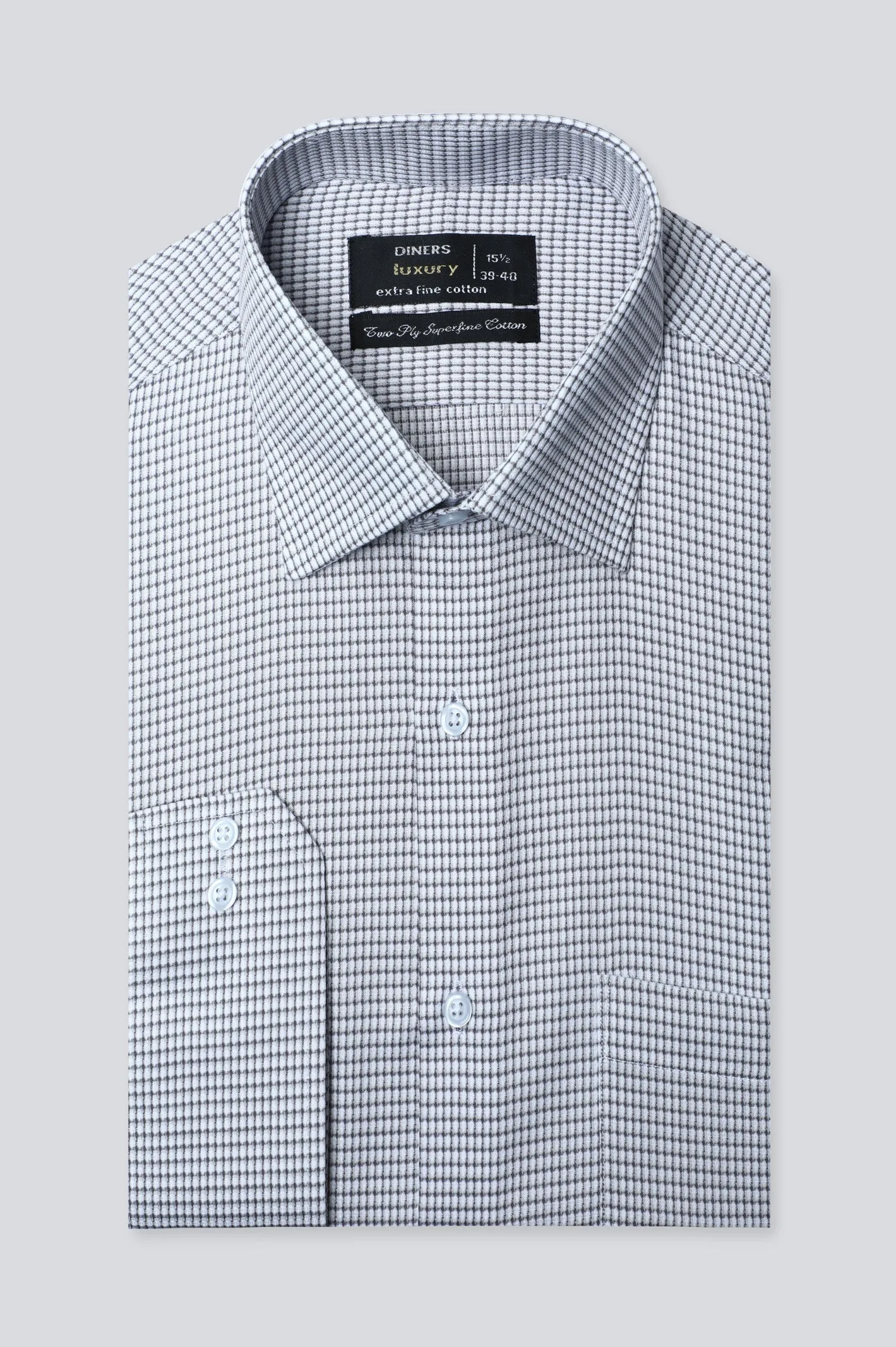 Brown Self Formal Shirt