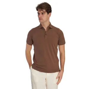 BROWN SHORT SLEEVE POLO
